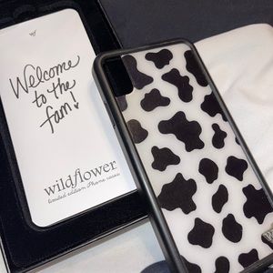 Cow Print Wildflower iPhone XS Max Case